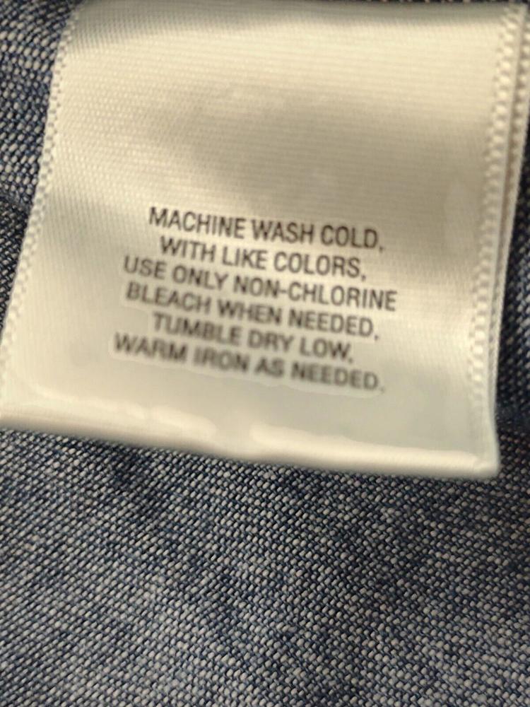 Basic Editions Holiday Large Denim Button Front F… - image 8